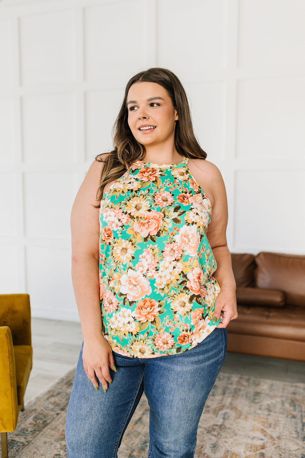 Fiddle Dee Dee Floral Halter Top - Shop All Around Divas