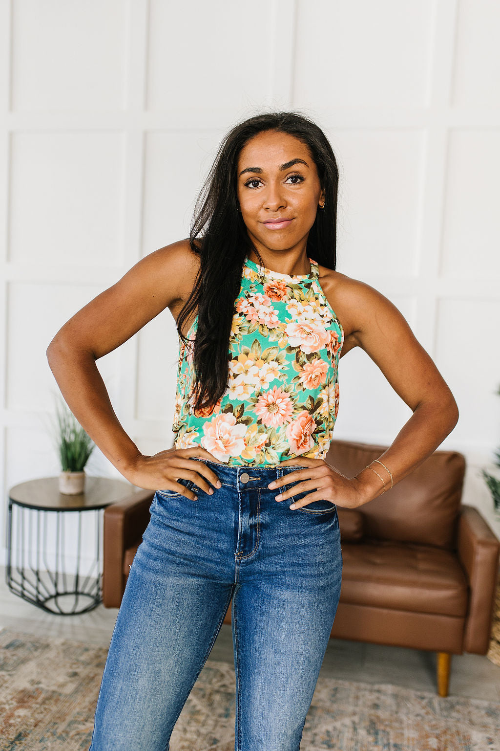 Fiddle Dee Dee Floral Halter Top - Shop All Around Divas