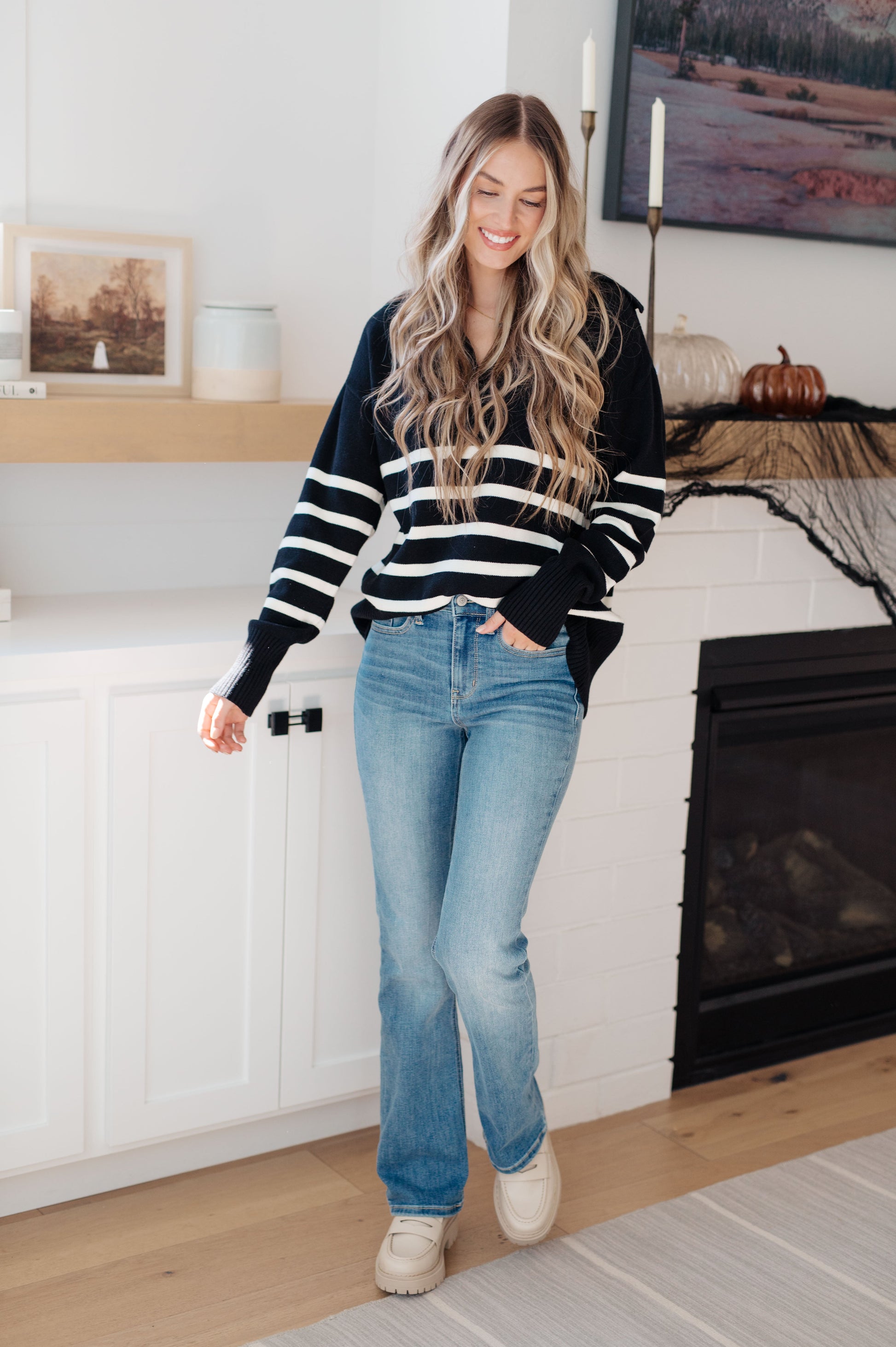 From Here On Out Striped Sweater - Shop All Around Divas