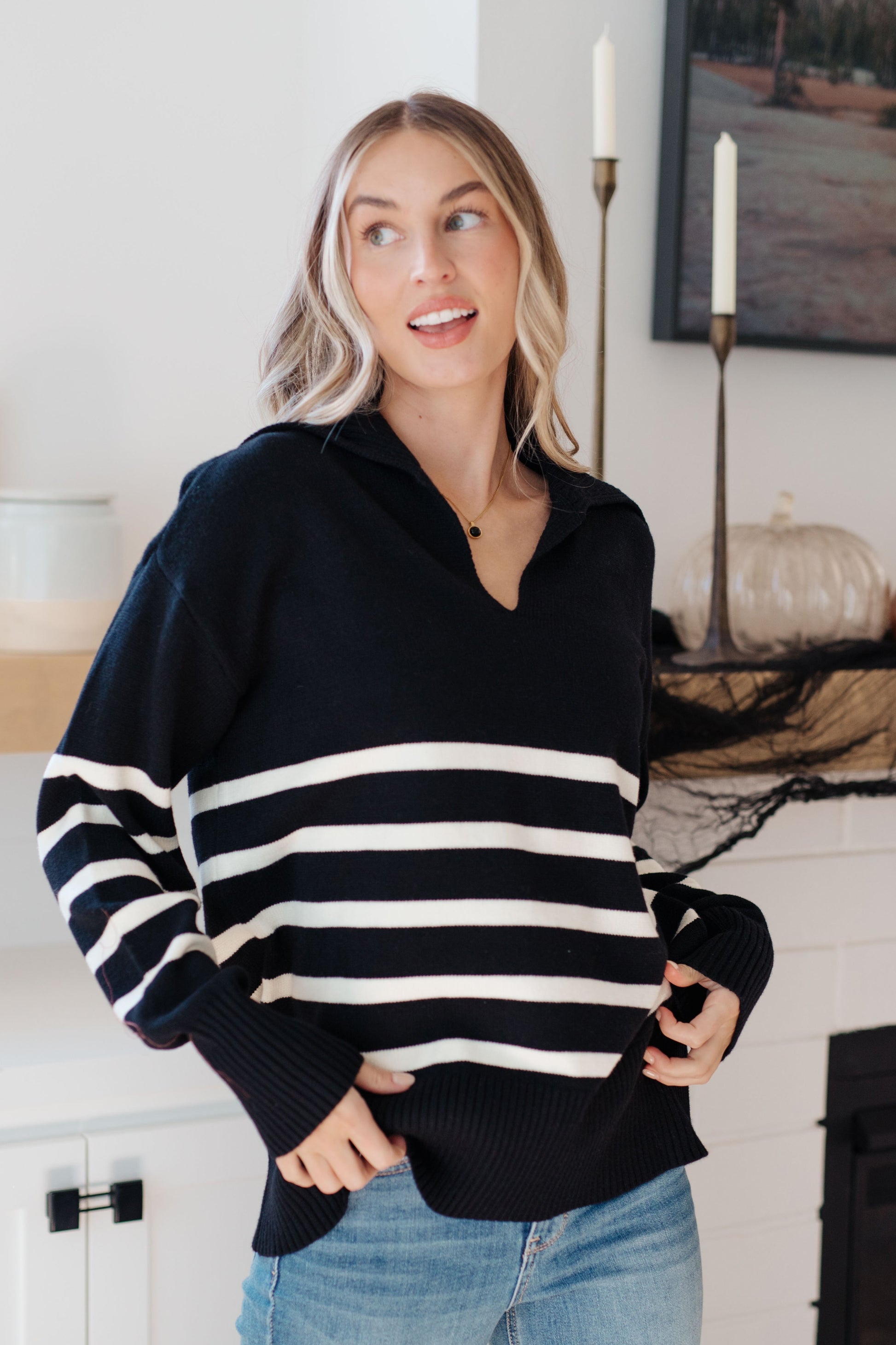 From Here On Out Striped Sweater - Shop All Around Divas