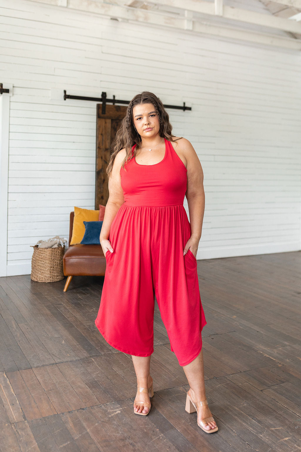 Good Idea Jumpsuit in Red - Shop All Around Divas