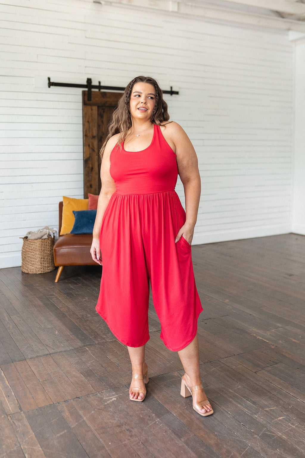 Good Idea Jumpsuit in Red - Shop All Around Divas