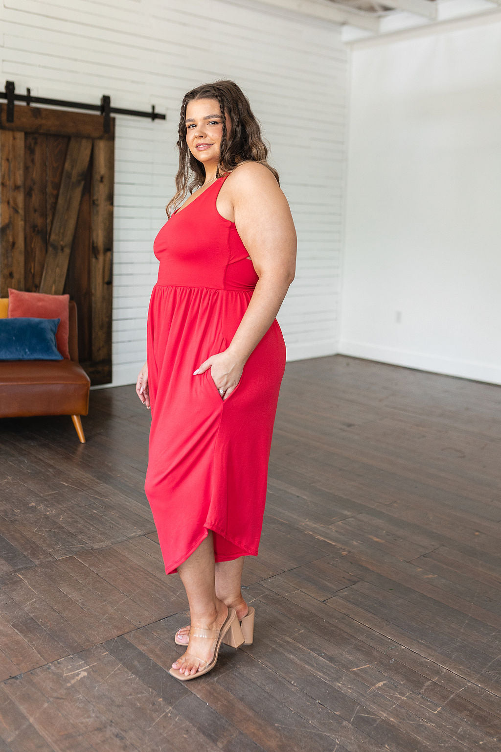 Good Idea Jumpsuit in Red - Shop All Around Divas