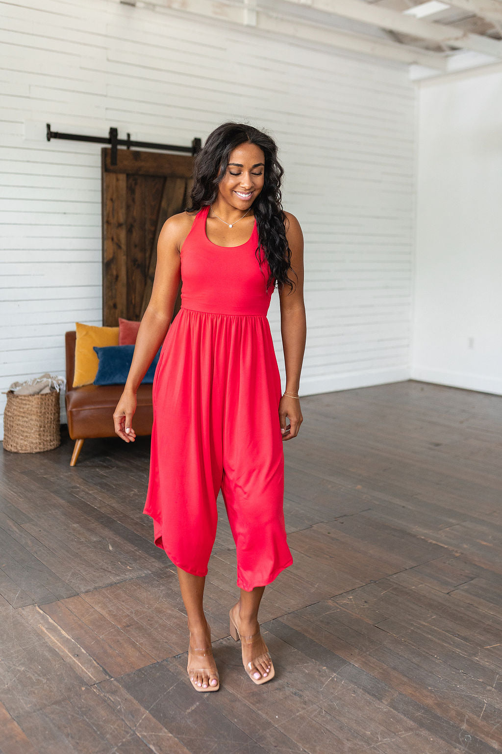 Good Idea Jumpsuit in Red - Shop All Around Divas