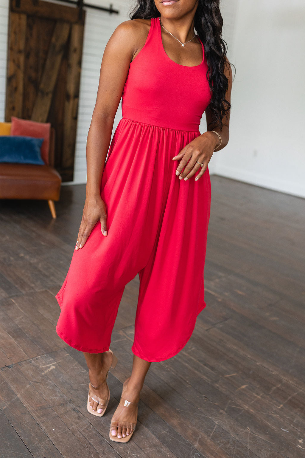 Good Idea Jumpsuit in Red - Shop All Around Divas