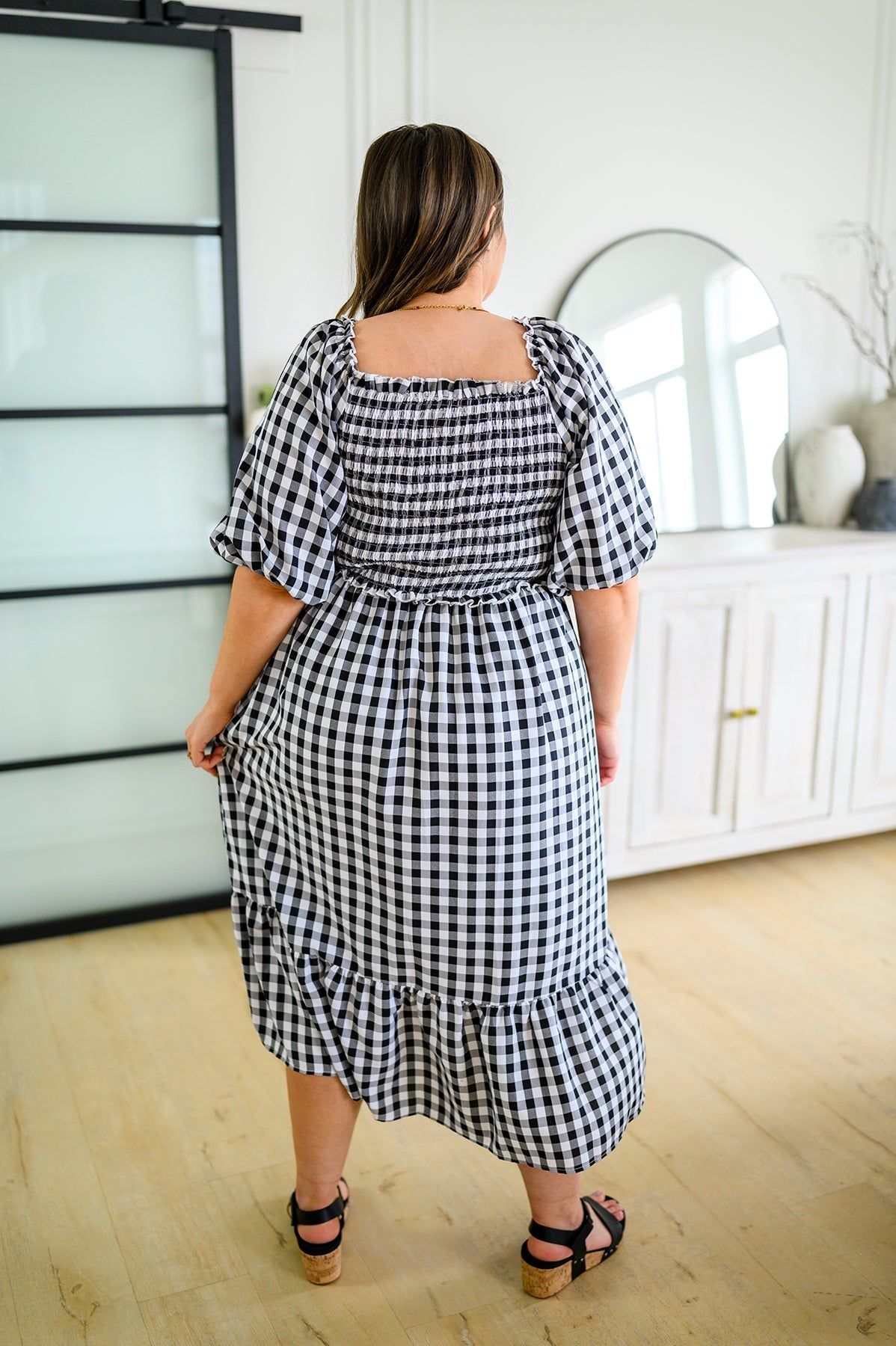 Greenville Gingham Midi Dress - Shop All Around Divas