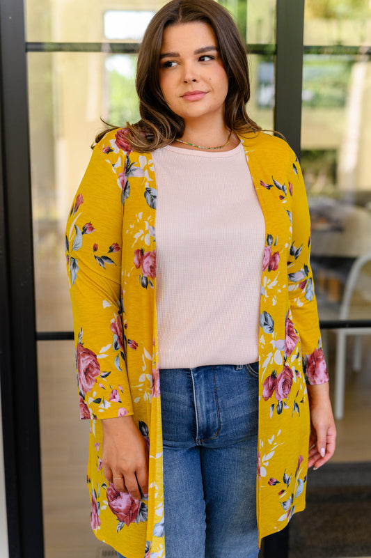 Grow As You Go Floral Cardigan - Shop All Around Divas