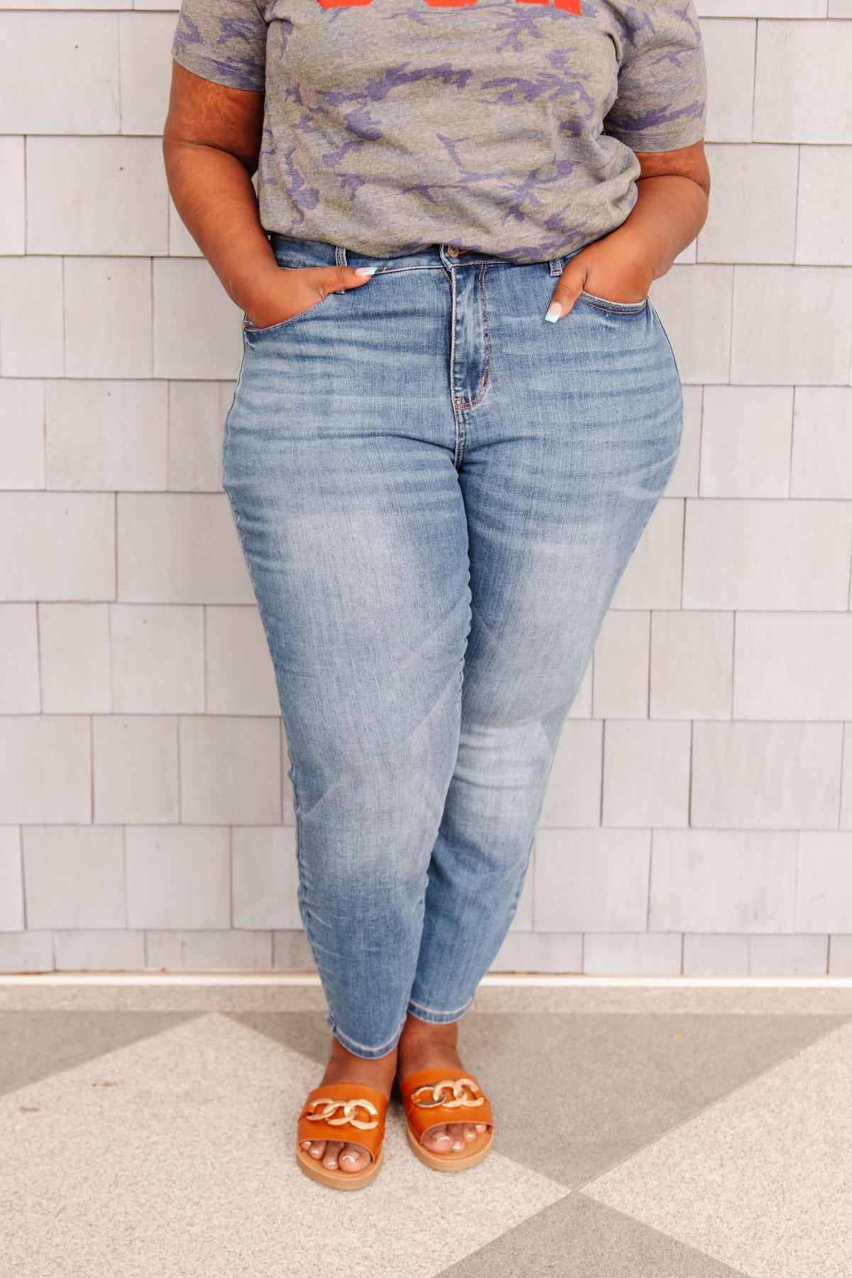 Jemma High Waist Slim Fit Jeans - Judy Blue - Shop All Around Divas