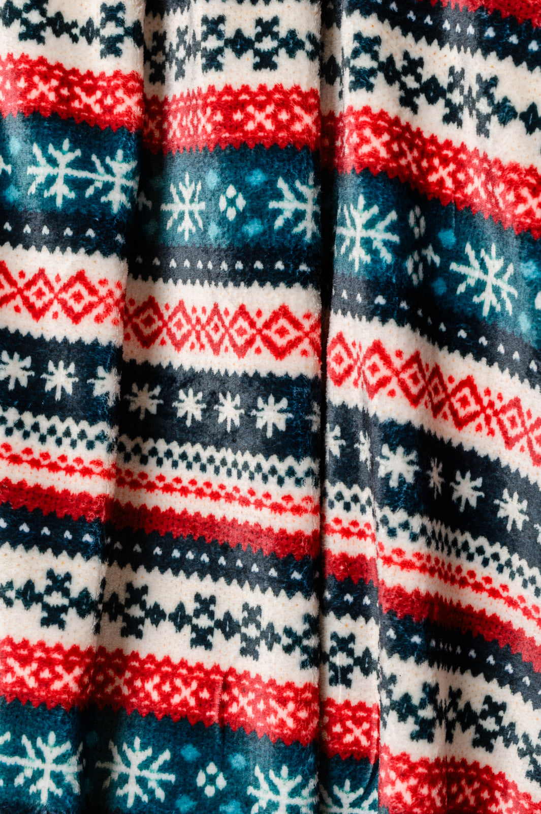 Holiday Fleece Blanket in Sweater Knit