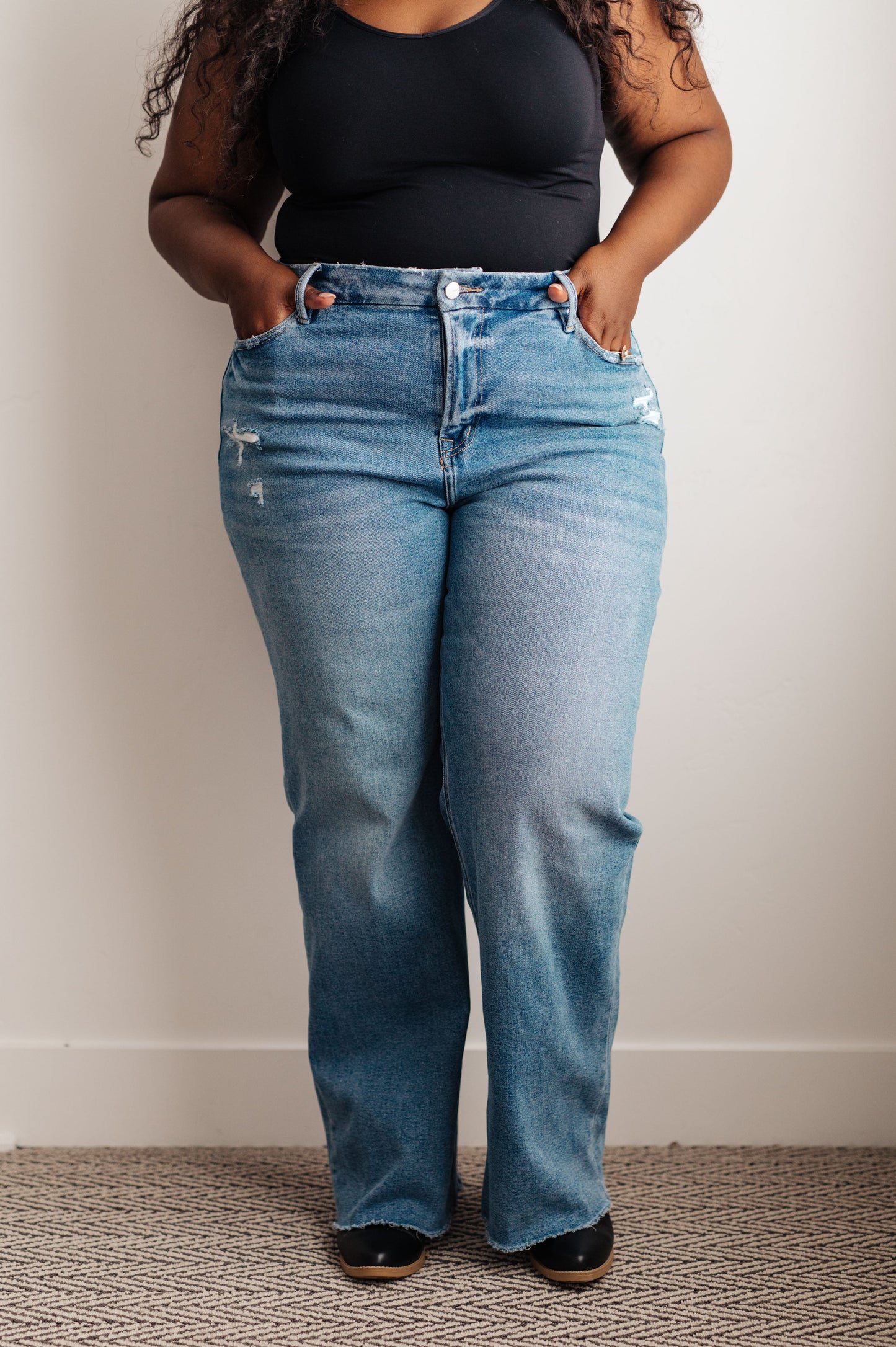 Hope High Rise Wide Leg Jeans - Shop All Around Divas