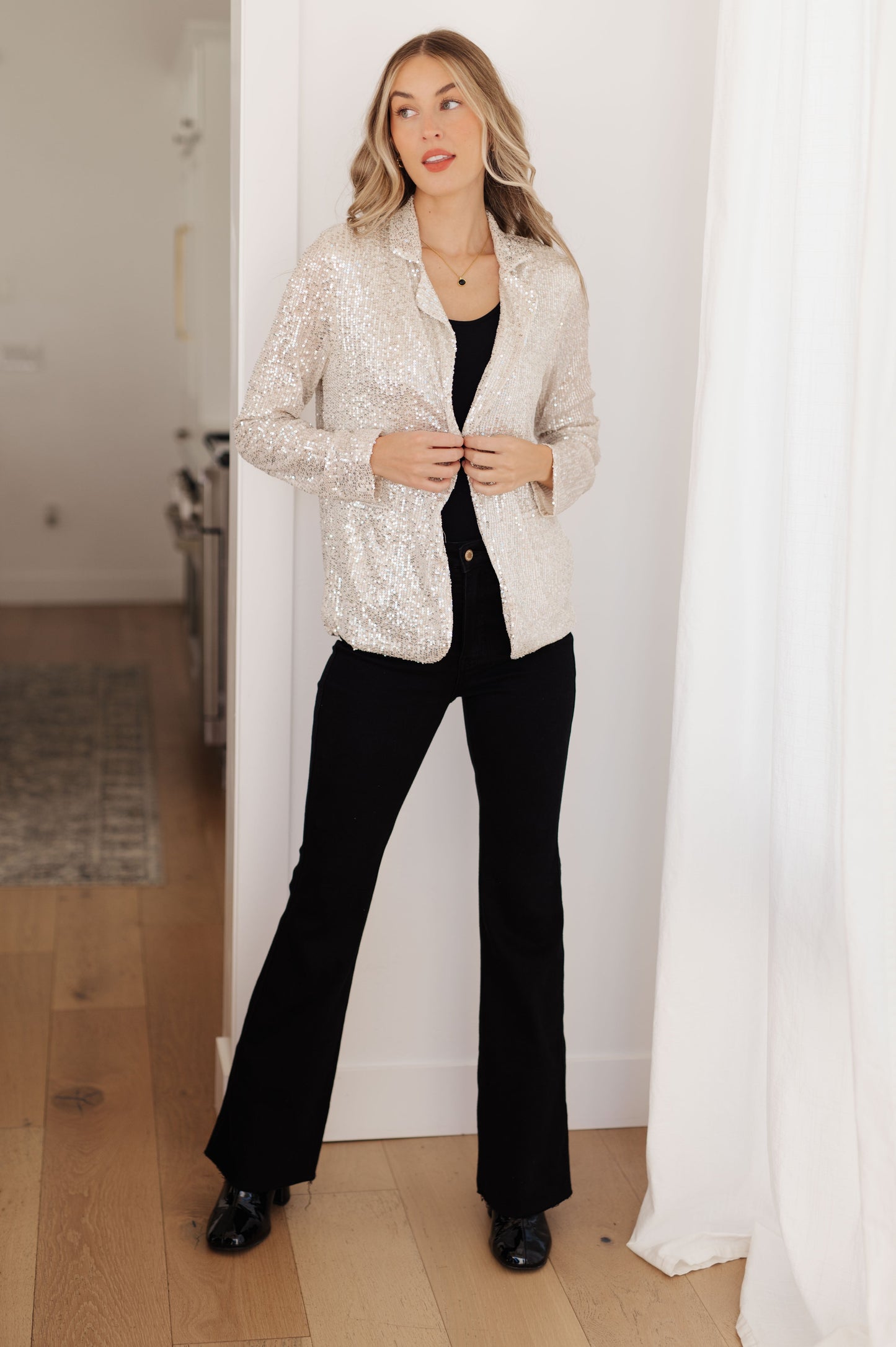 I Know You're Busy Sequin Blazer - Shop All Around Divas