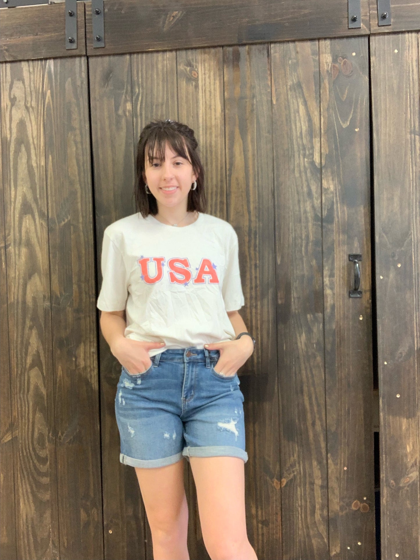 USA Graphic Tee Oat Collection