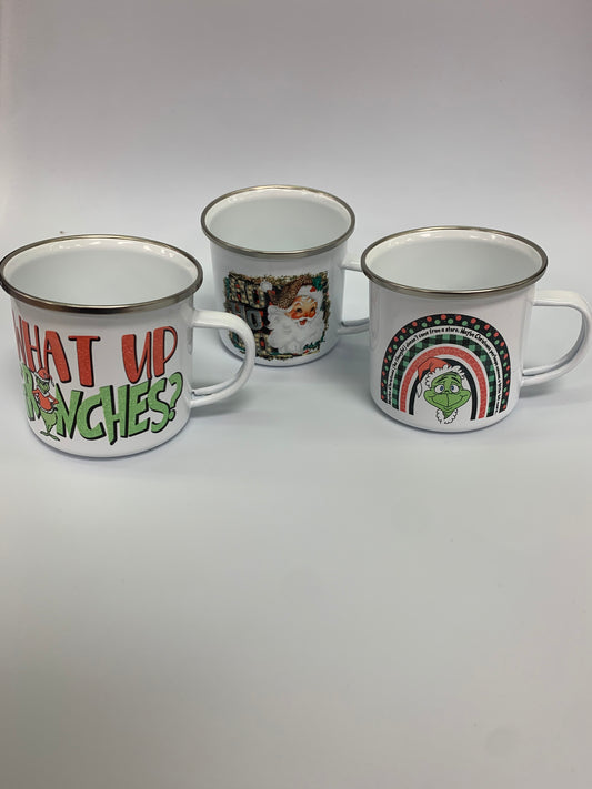 Holiday Tin Mugs