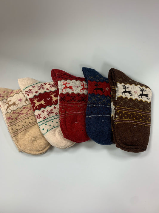 Winter Print Socks