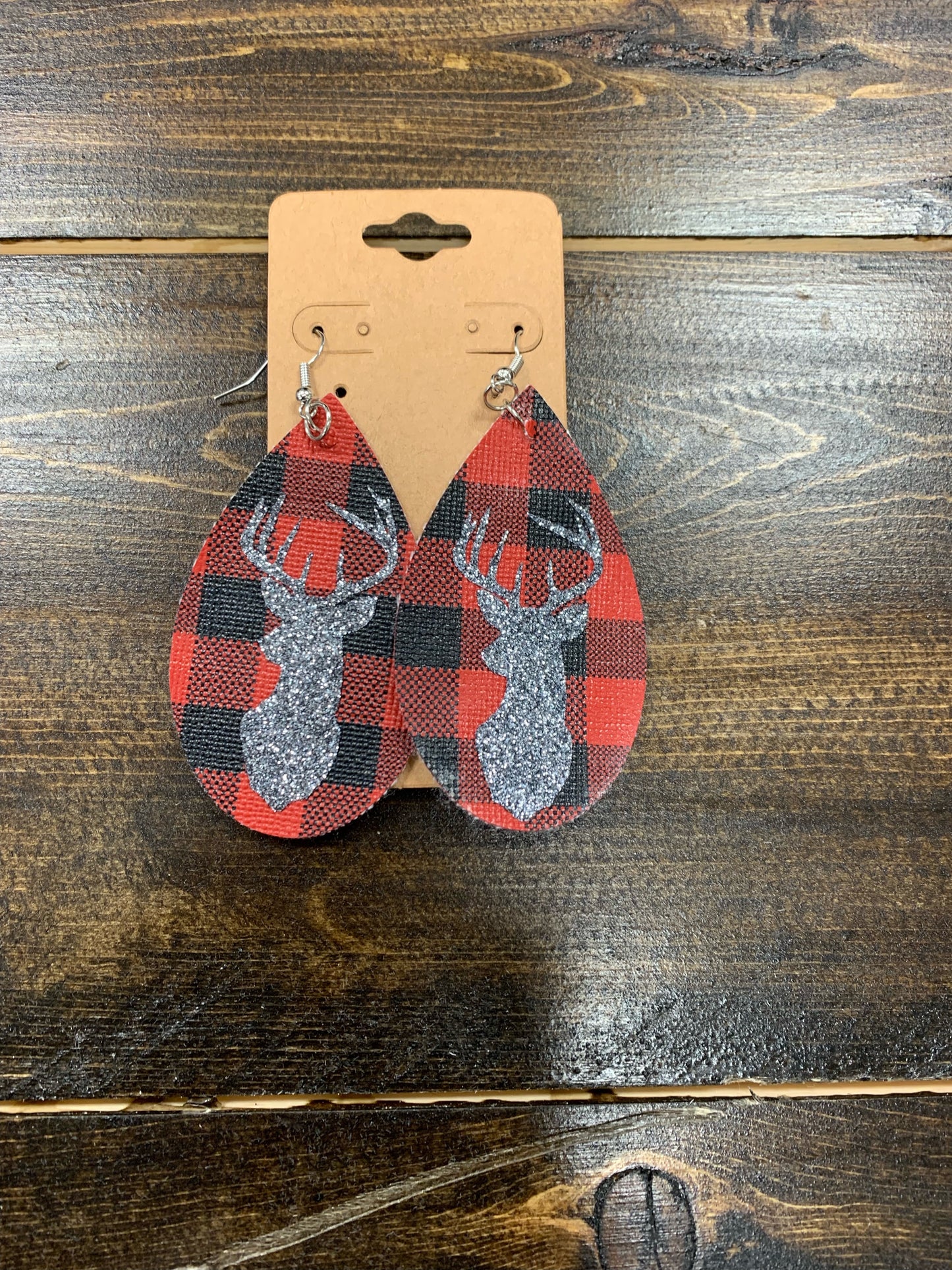 Glitter Deer Earrings