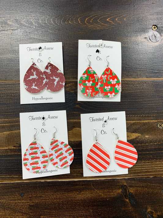 Christmas Teardrop Earrings