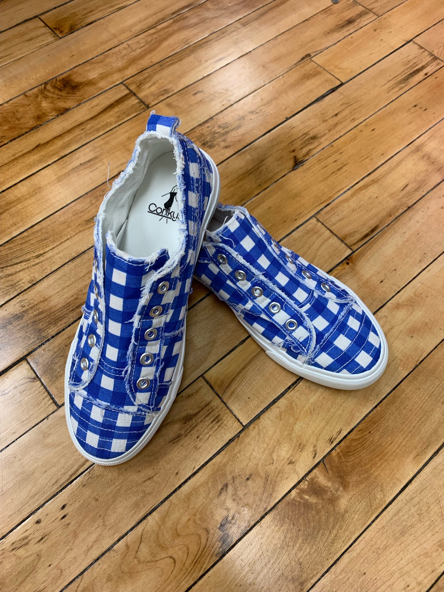 Babalu Corkys - Blue Gingham Corkys