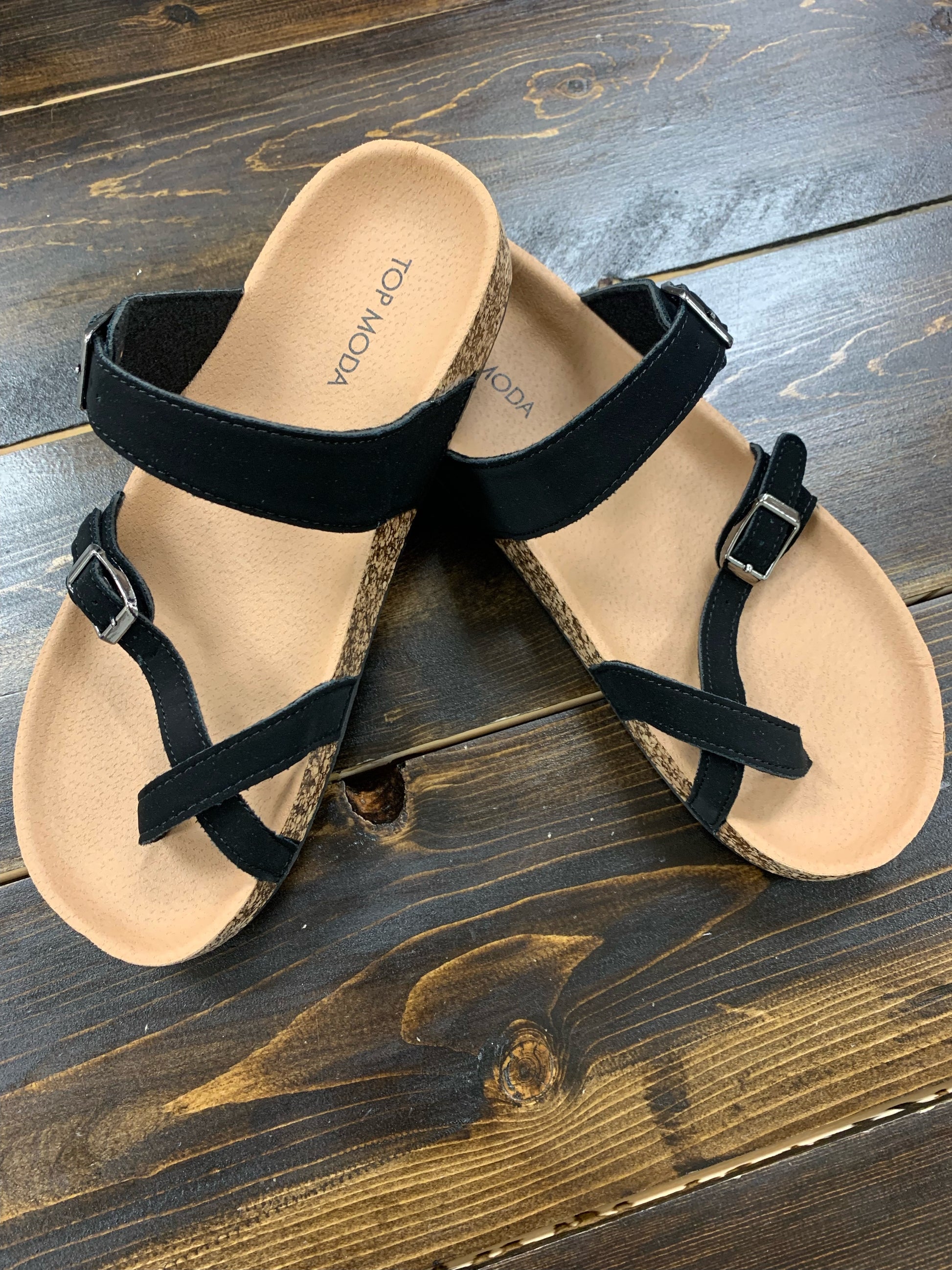 Amara Sandal - Black Top Moda