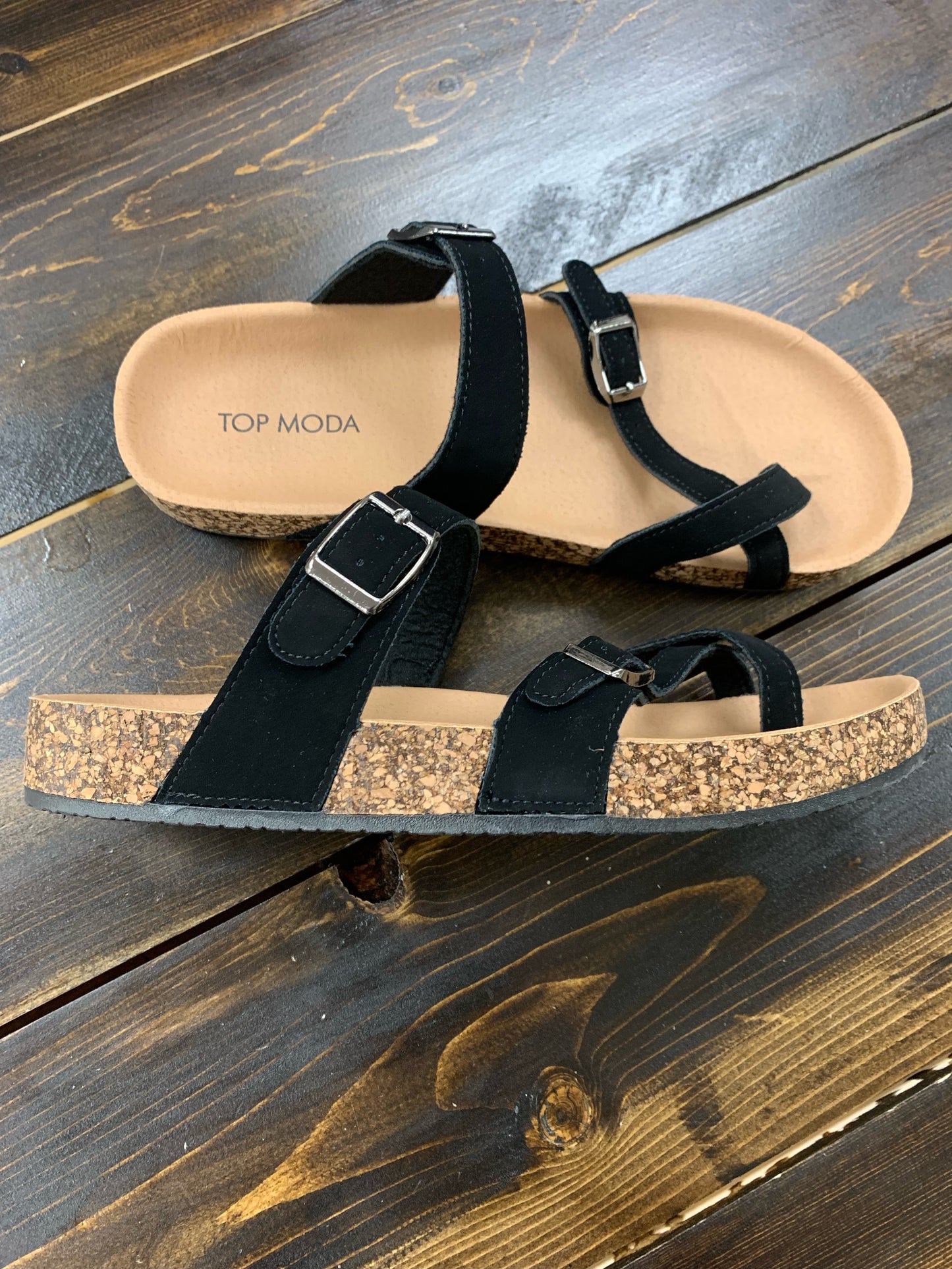 Amara Sandal - Black Top Moda