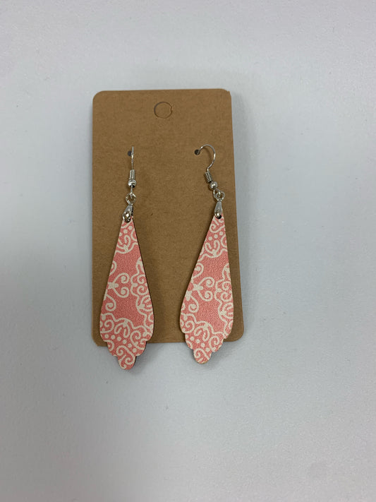 Pink Wooden Earrings Shop All Around Divas