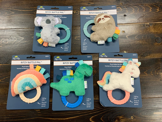 Plush Rattle Pal with Teether Itzy Ritzy