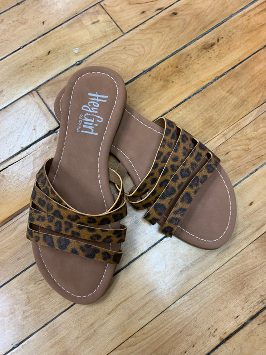 Bikini Sandals - Leopard Corkys