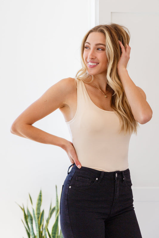 Keep Me Around Bodysuit in Beige - Shop All Around Divas