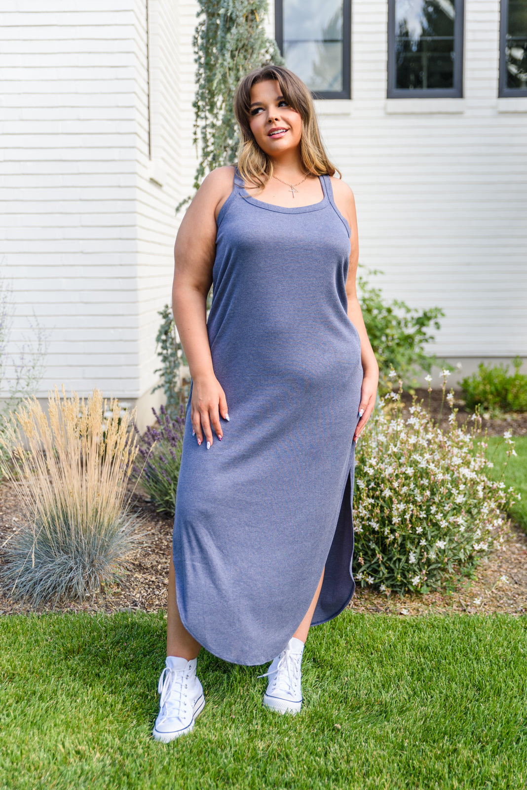 Knowing You Ribbed Dress - Shop All Around Divas