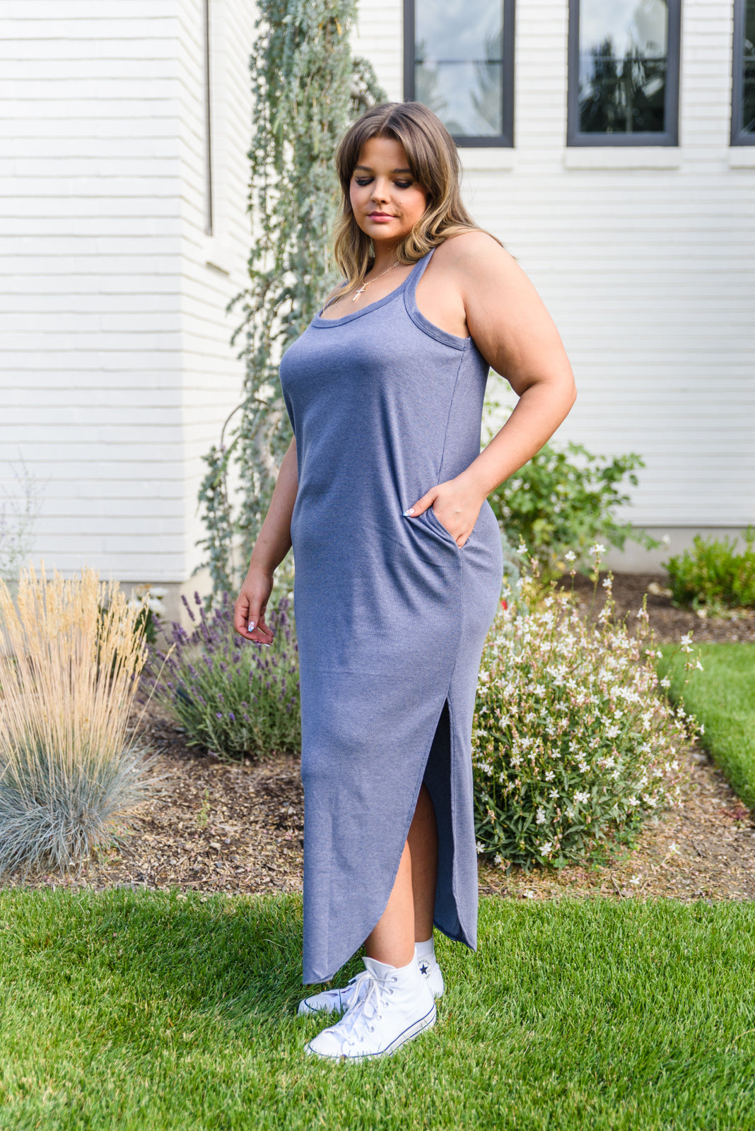 Knowing You Ribbed Dress - Shop All Around Divas