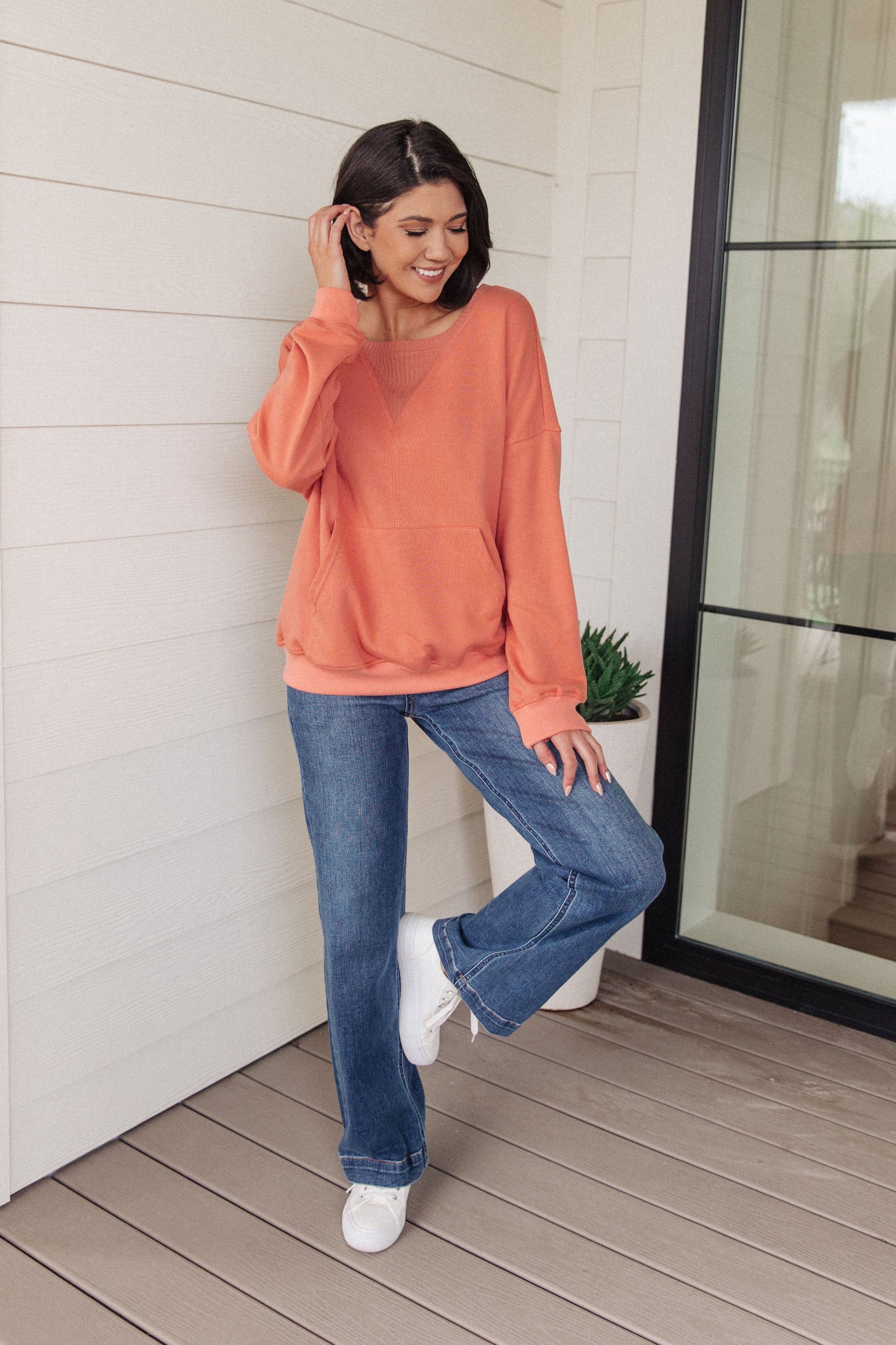 Layer Me Up Crewneck Pullover - Shop All Around Divas