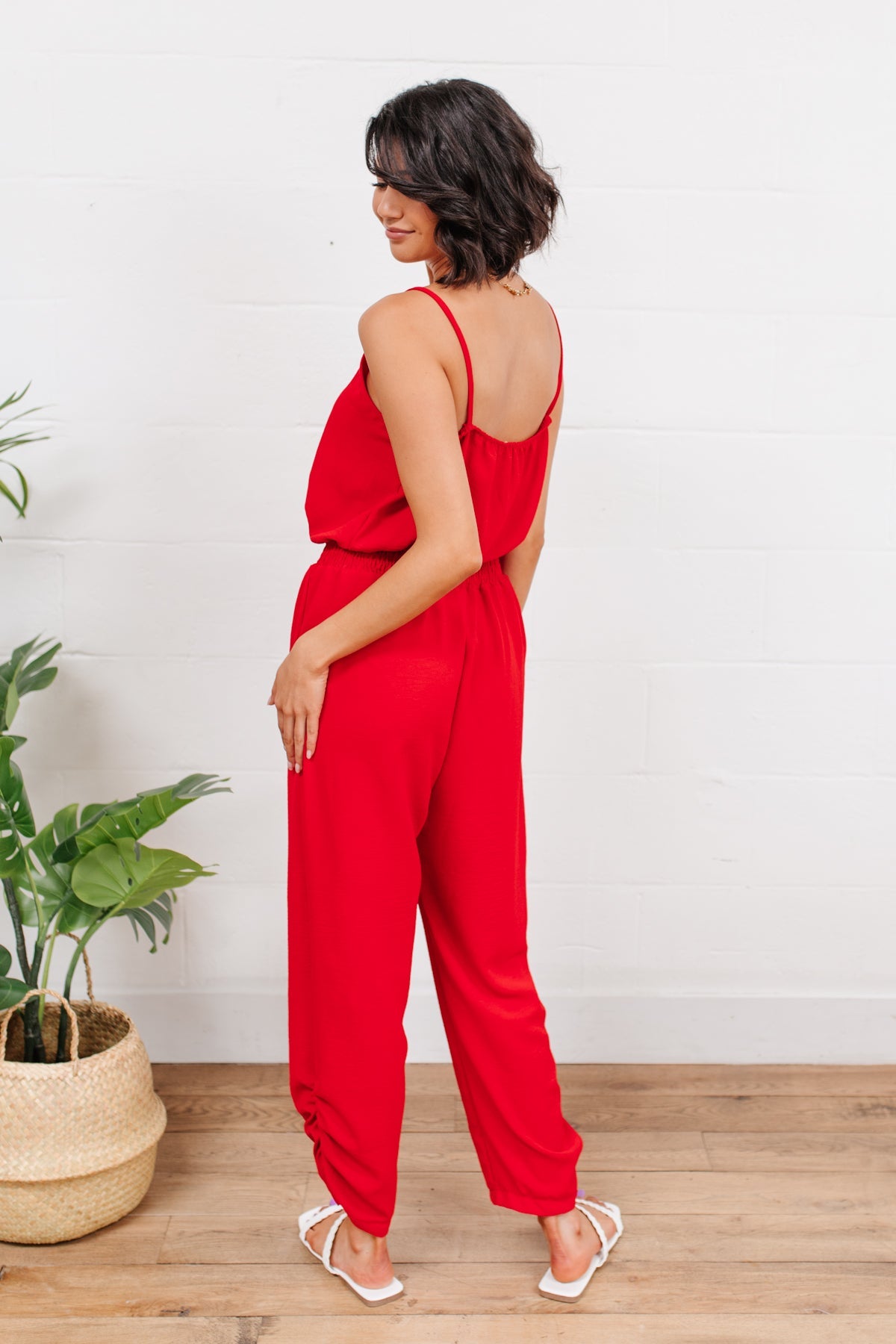 Livin' The Dream Jumpsuit in Red - Shop All Around Divas