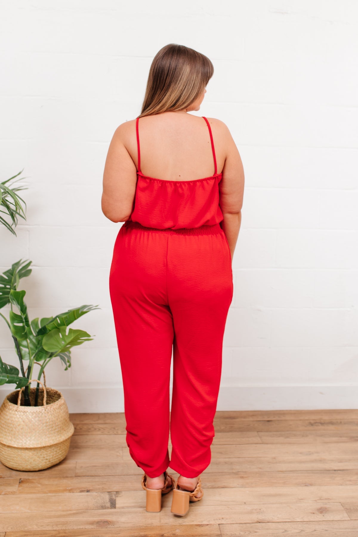 Livin' The Dream Jumpsuit in Red - Shop All Around Divas