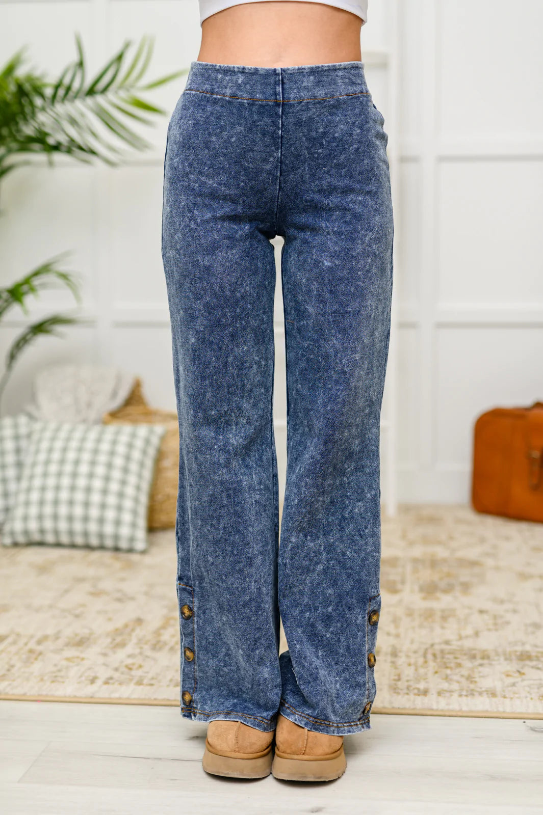 Park City Button Flare Pants - Shop All Around Divas