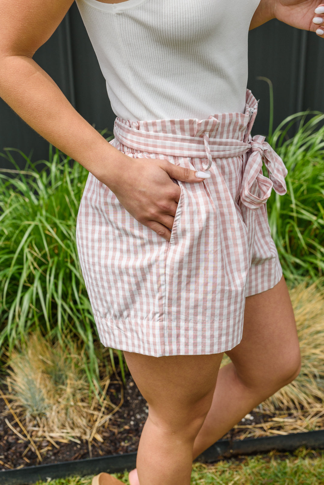 Prim & Pretty Gingham Tie Shorts - Shop All Around Divas