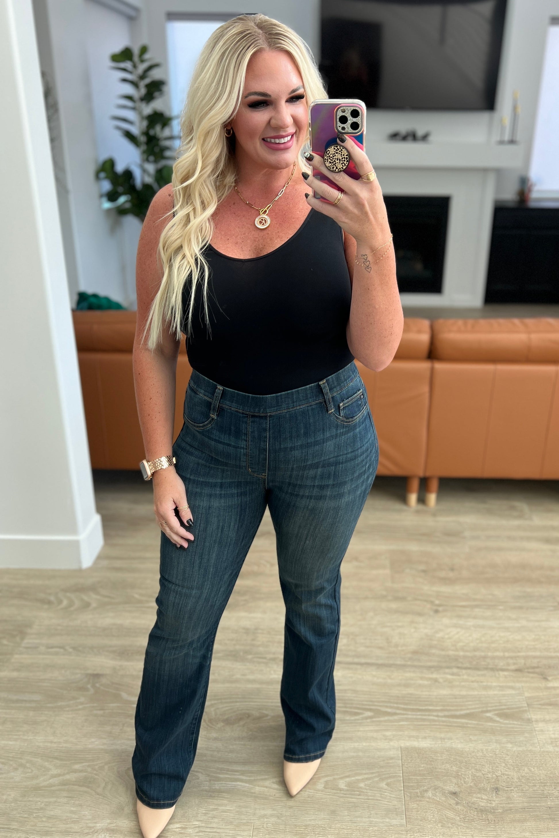 Ricki High Rise Pull On Slim Bootcut Jeans - Shop All Around Divas