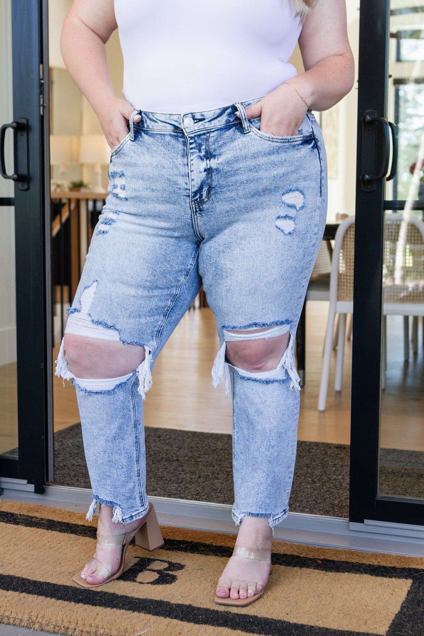 Rizzo High Rise Crop Straight Jeans - VERVET - Shop All Around Divas