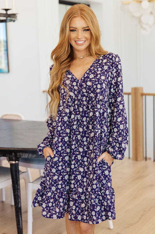 Since You’ve Been Gone Floral V-Neck Dress - Shop All Around Divas