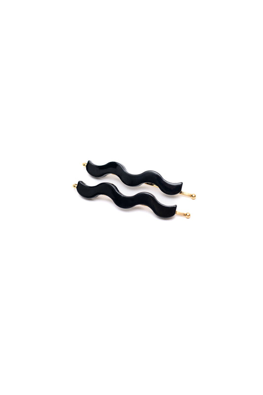 Sleek Waves Hair Clip in Black - Shop All Around Divas
