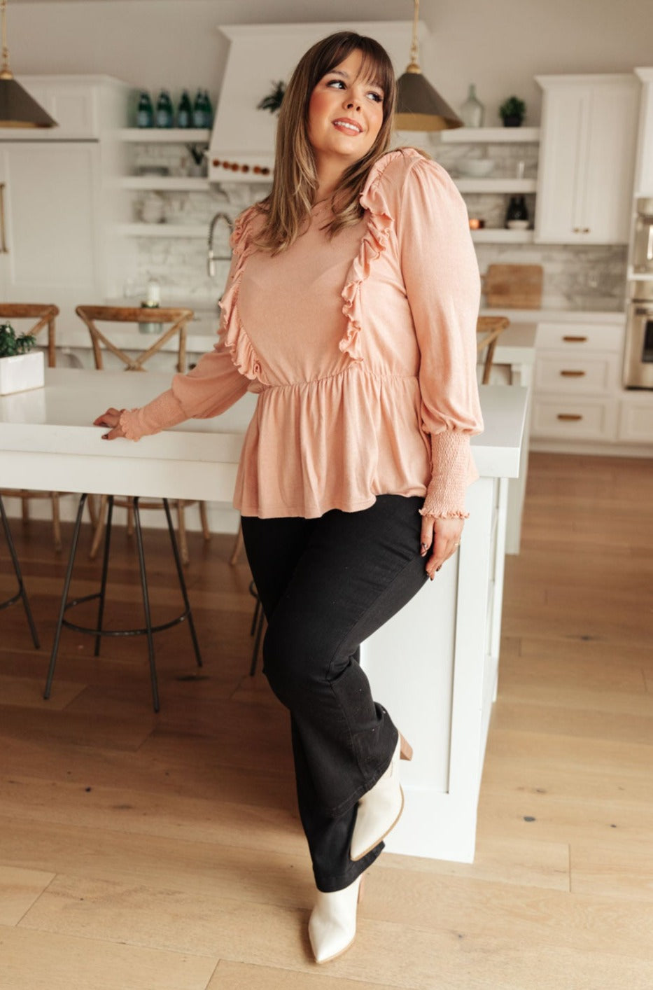 Sweet Confession Top In Blush - Shop All Around Divas