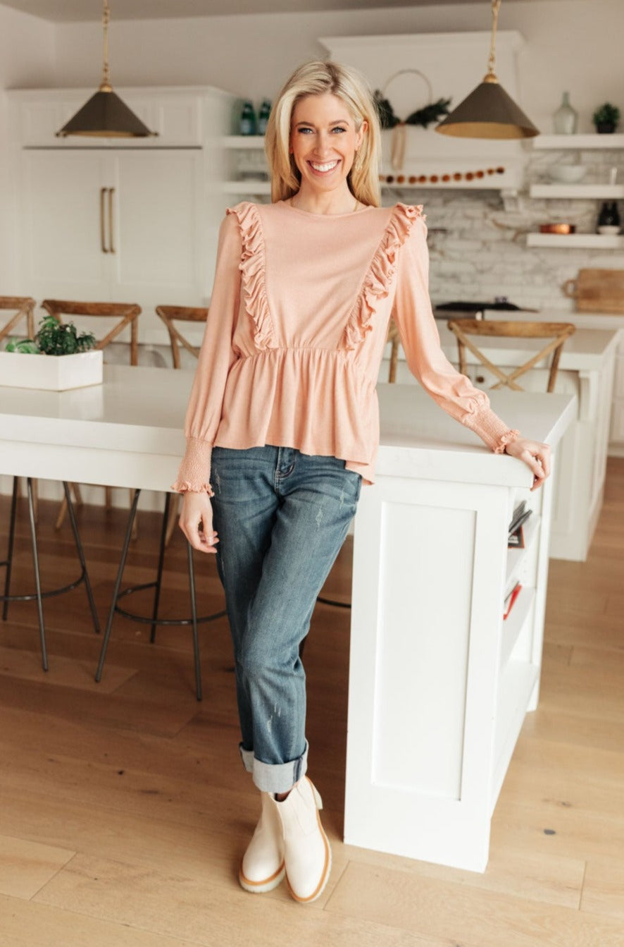 Sweet Confession Top In Blush - Shop All Around Divas