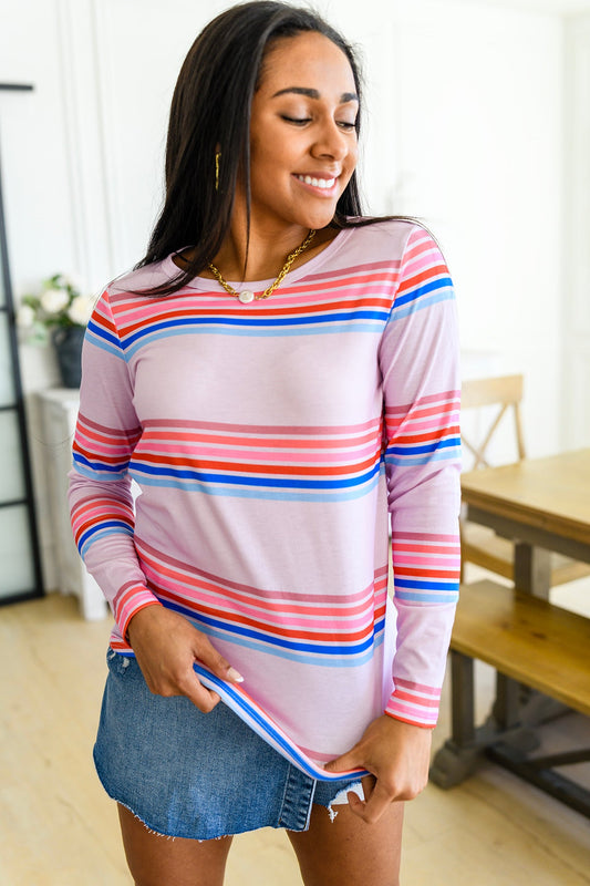 Sweet Like Candy Striped Long Sleeve - Shop All Around Divas