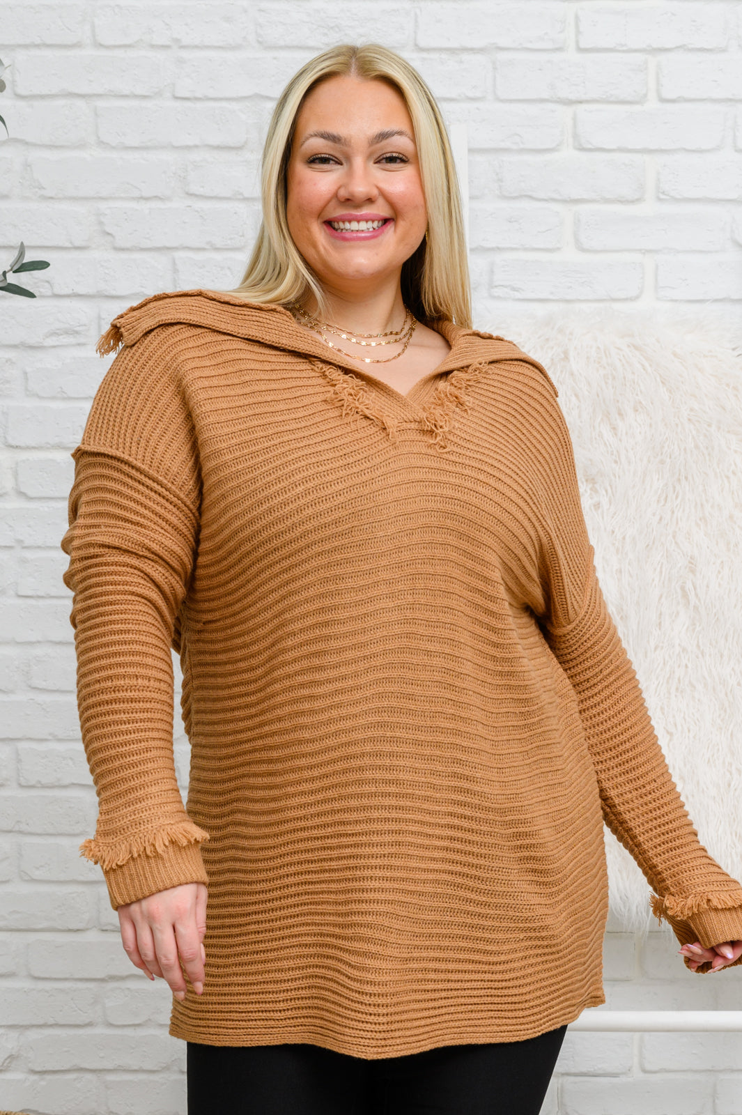 Travel Far & Wide Sweater in Taupe - Shop All Around Divas