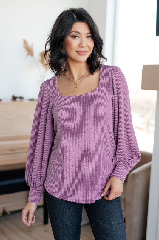 True to Your Word Balloon Sleeve Top - Shop All Around Divas