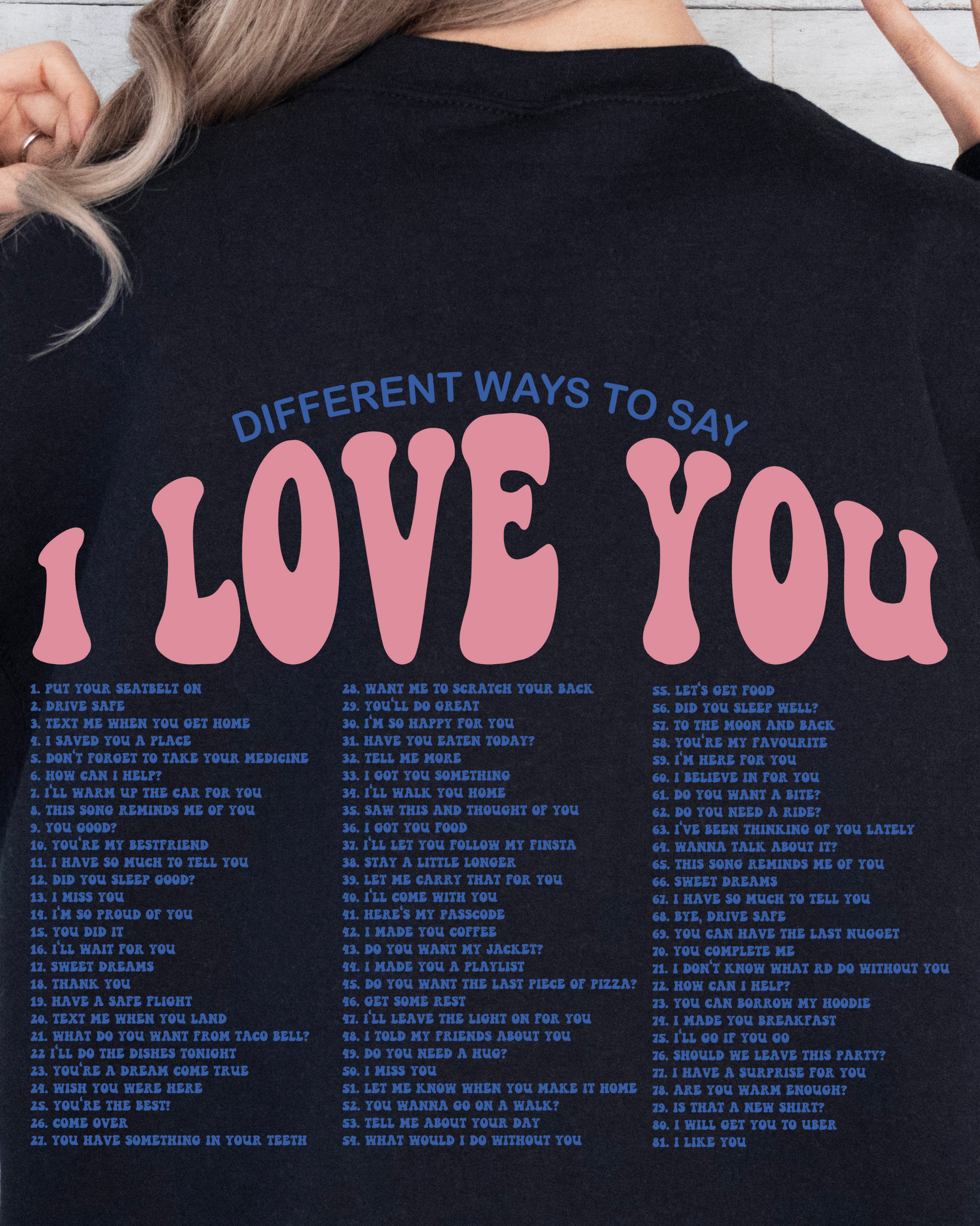 DIFFERENT WAYS TO SAY I LOVE YOU SWEATSHIRT - 3 Colors - Shop All Around Divas