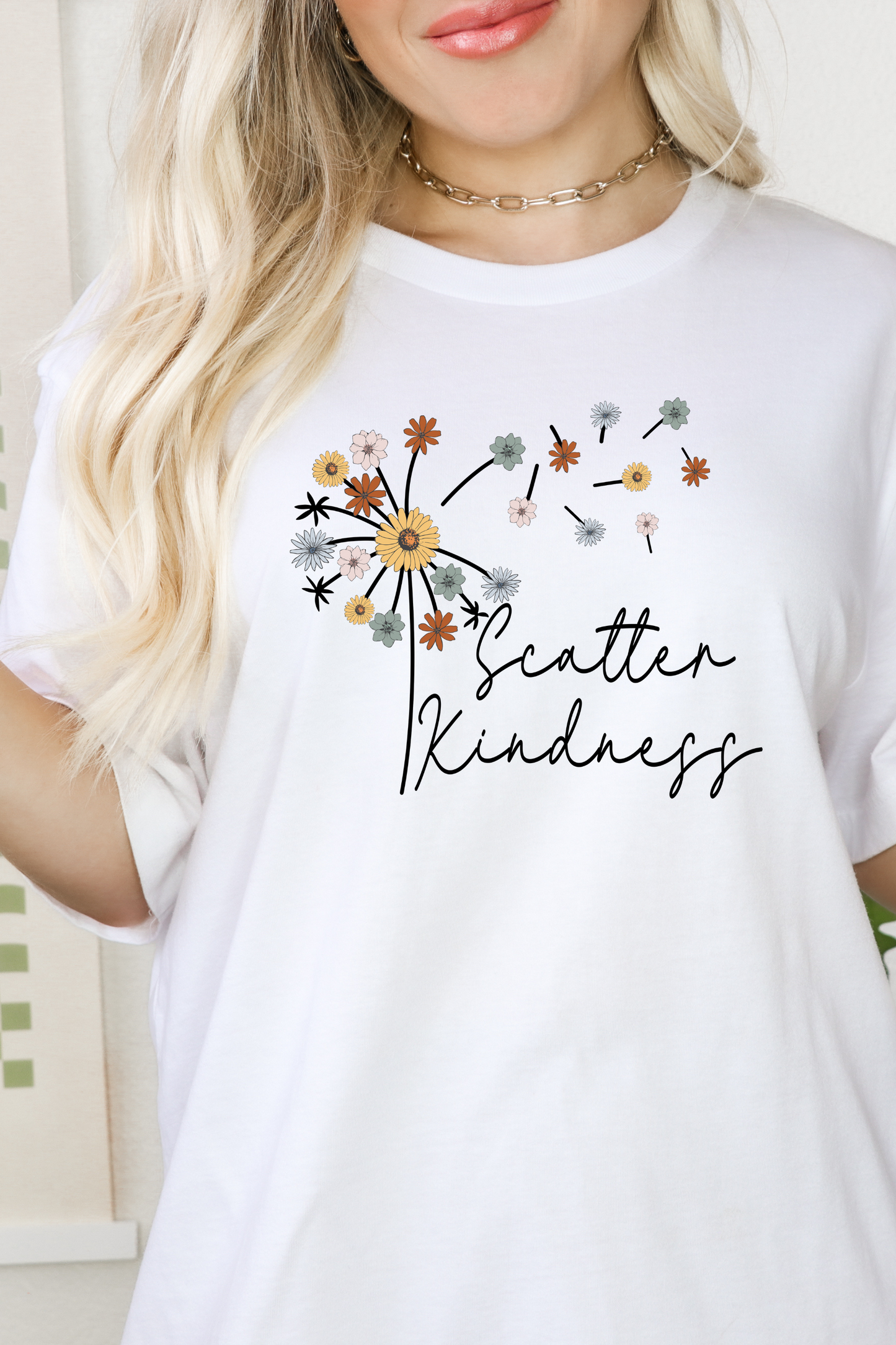 SCATTER KINDNESS POSITIVES VIBES TEE(BELLA CANVAS)