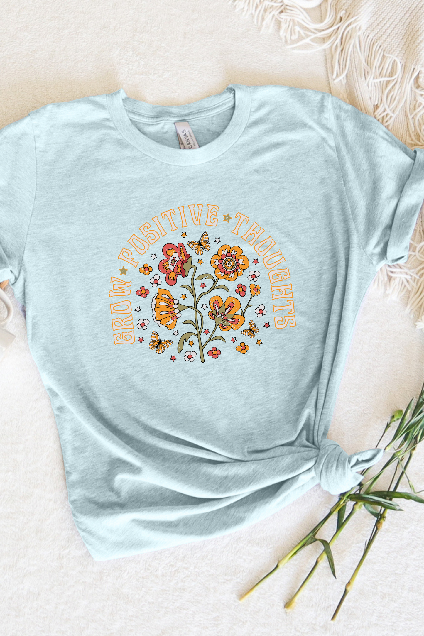 GROW POSITIVE THOUGHTS TEE(BELLA CANVAS)