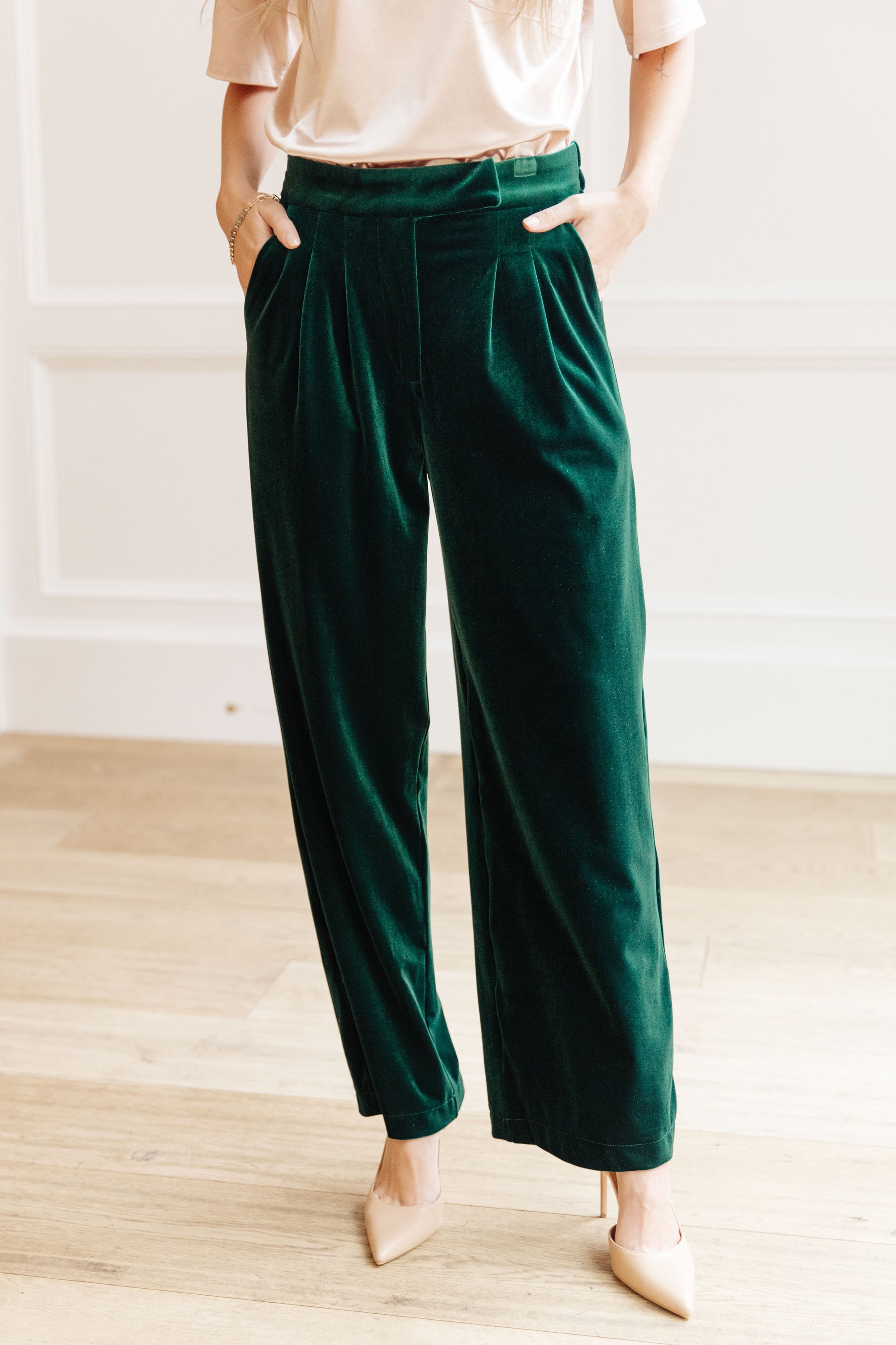 Velvet Elvis Wide Leg Velvet Pants - Shop All Around Divas