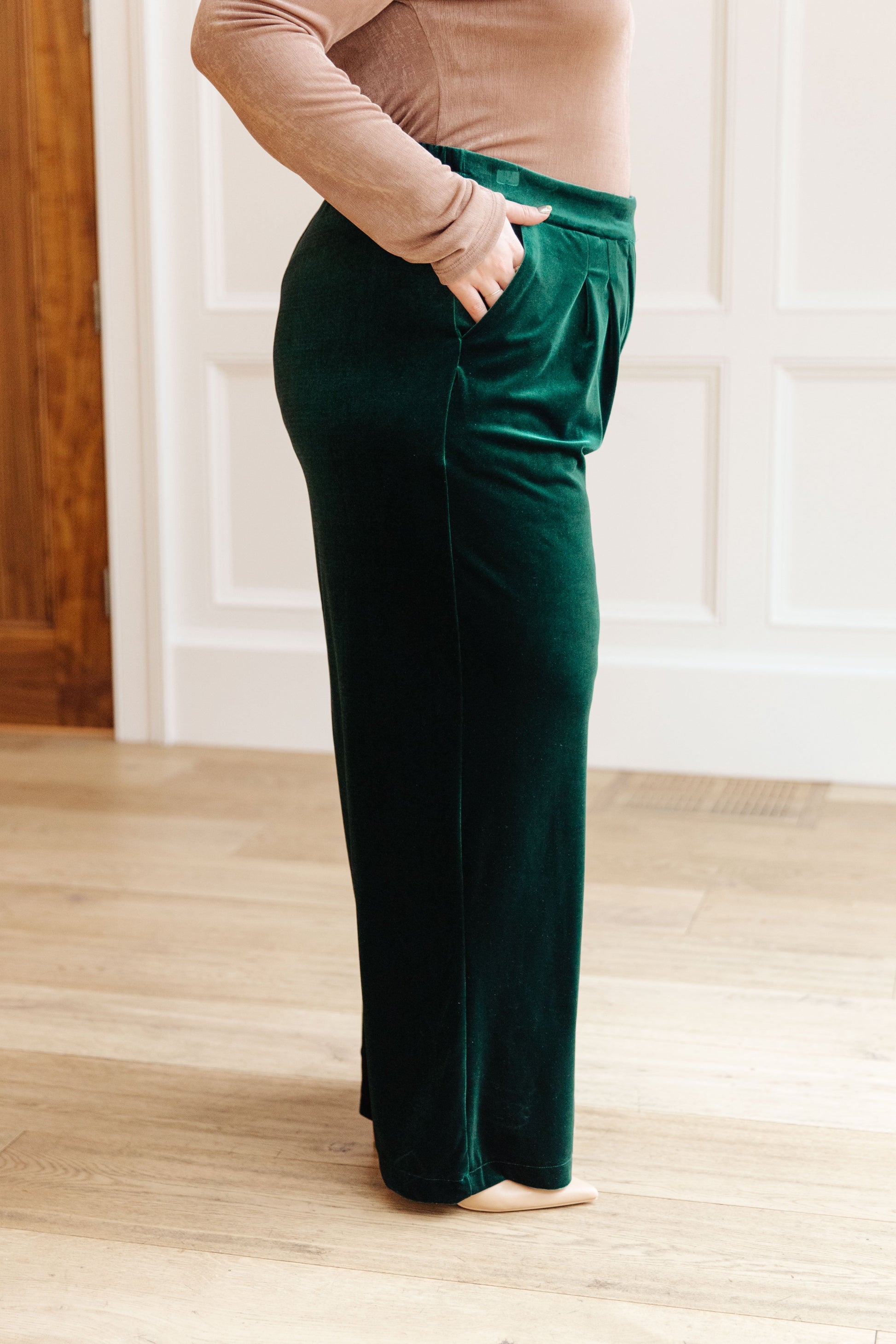 Velvet Elvis Wide Leg Velvet Pants - Shop All Around Divas