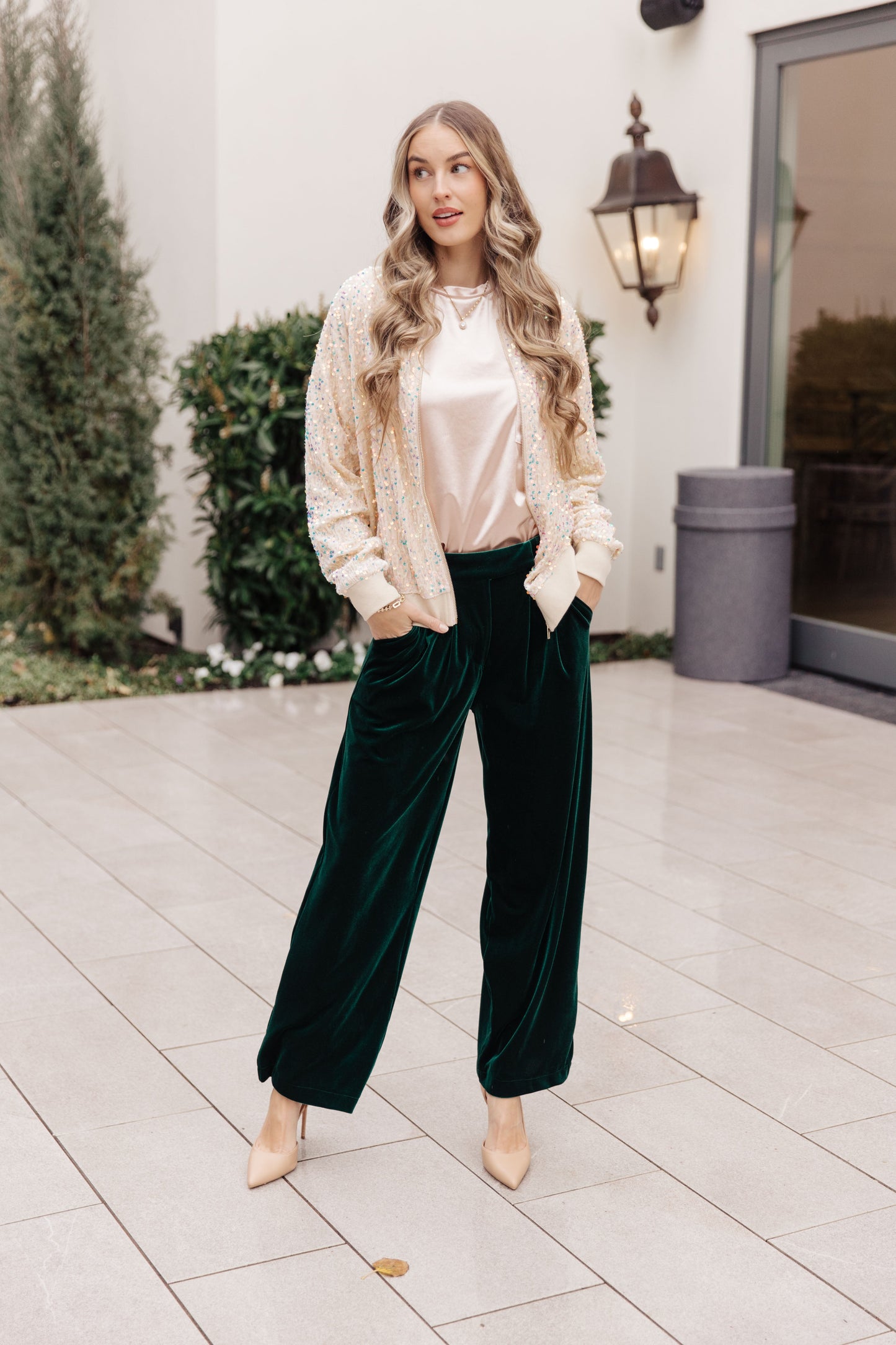 Velvet Elvis Wide Leg Velvet Pants - Shop All Around Divas