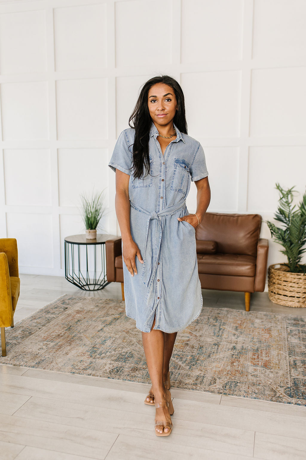 Wait For It Denim Shirtdress - Shop All Around Divas